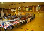 Hull Model Boat Group (HMBG) stand including the Best in Show winner. Six of the available trophies went to the HMBG.
